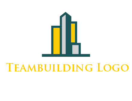 Abstract buildings icon