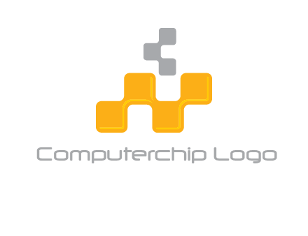 Connecting Pixels forming Letter N logo