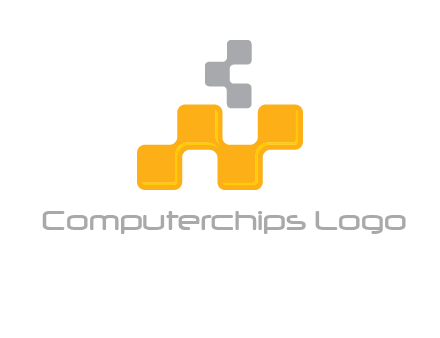 Connecting Pixels forming Letter N logo