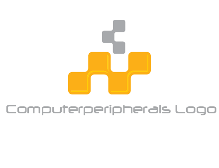 Connecting Pixels forming Letter N logo