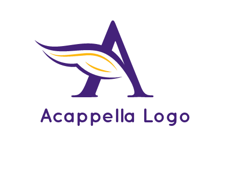 Letter A with a wing logo
