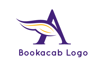 Letter A with a wing logo
