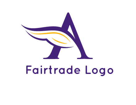 Letter A with a wing logo