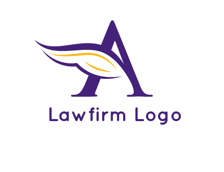 Letter A with a wing logo