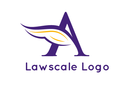 Letter A with a wing logo