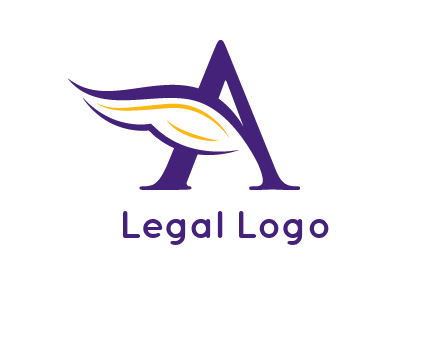 Letter A with a wing logo