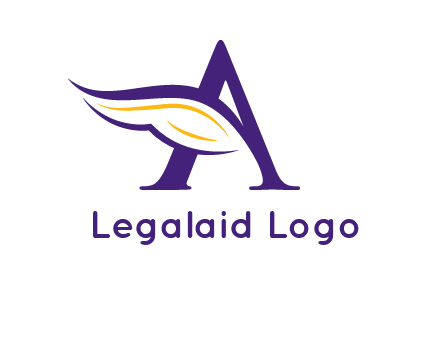 Letter A with a wing logo