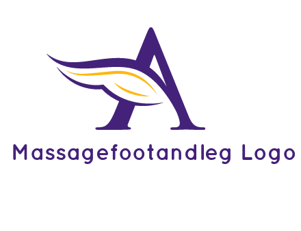Letter A with a wing logo