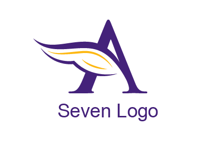 Letter A with a wing logo