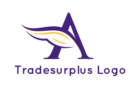 Letter A with a wing logo