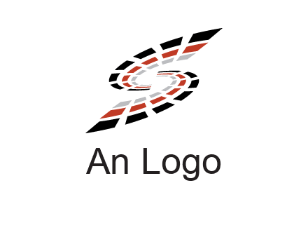 Digital bars forming letter S logo