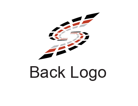 Digital bars forming letter S logo