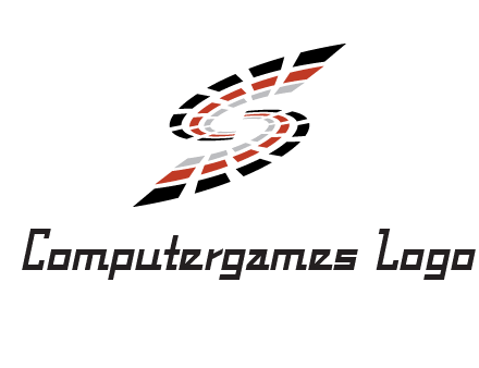 Digital bars forming letter S logo