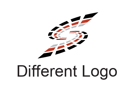 Digital bars forming letter S logo