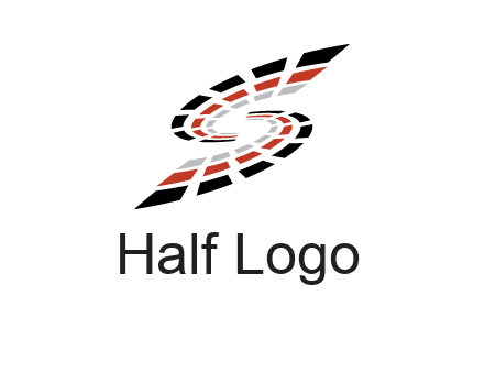 Digital bars forming letter S logo