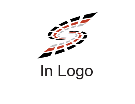Digital bars forming letter S logo