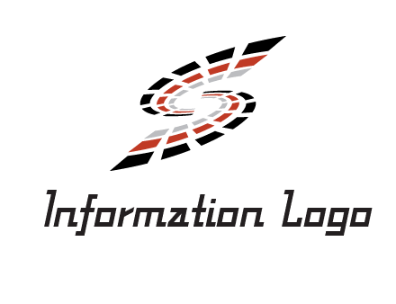 Digital bars forming letter S logo