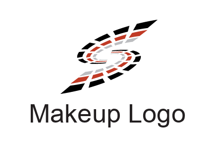 Digital bars forming letter S logo