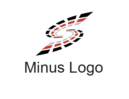 Digital bars forming letter S logo