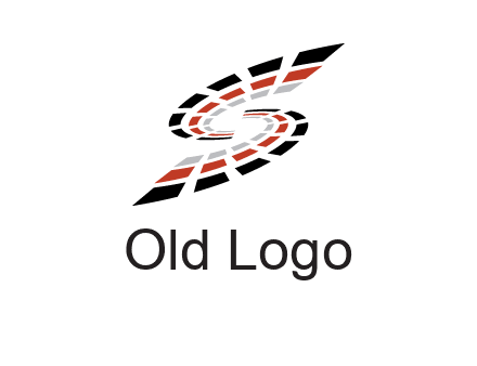 Digital bars forming letter S logo