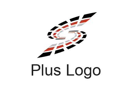Digital bars forming letter S logo