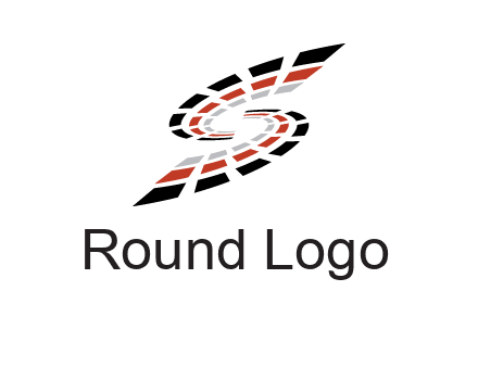 Digital bars forming letter S logo