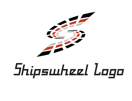 Digital bars forming letter S logo