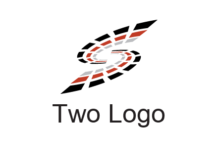 Digital bars forming letter S logo