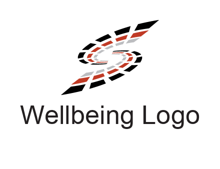 Digital bars forming letter S logo
