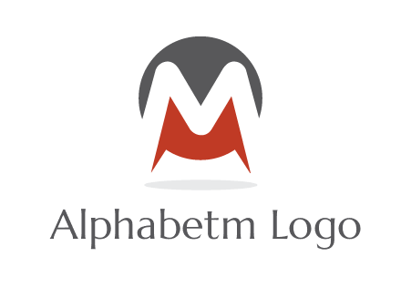 Letter M in a circle logo