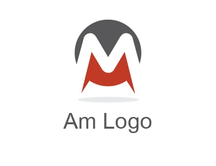 Letter M in a circle logo