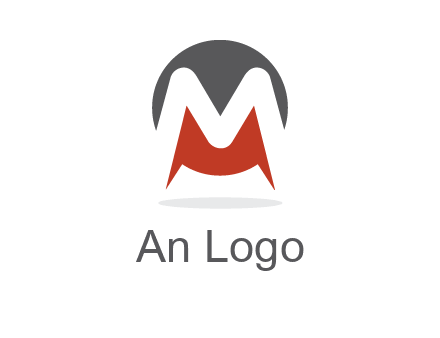 Letter M in a circle logo