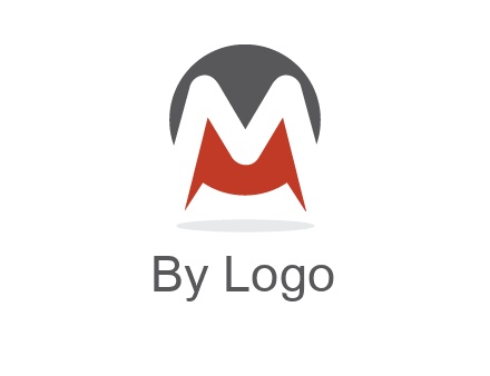 Letter M in a circle logo