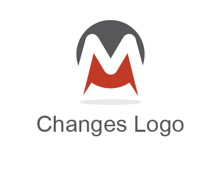 Letter M in a circle logo