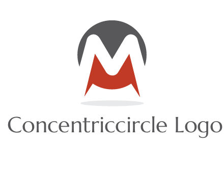 Letter M in a circle logo