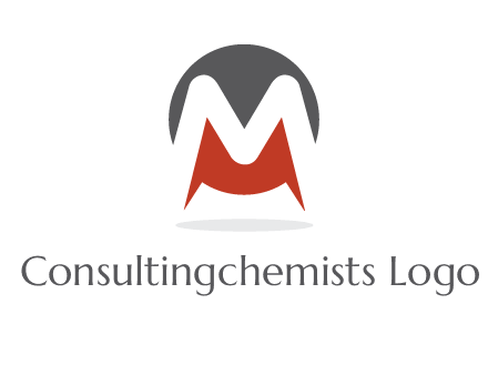 Letter M in a circle logo