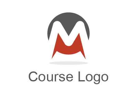 Letter M in a circle logo