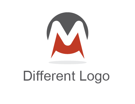 Letter M in a circle logo