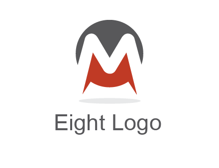 Letter M in a circle logo
