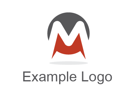 Letter M in a circle logo