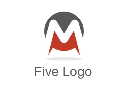 Letter M in a circle logo