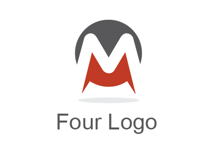 Letter M in a circle logo