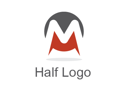 Letter M in a circle logo
