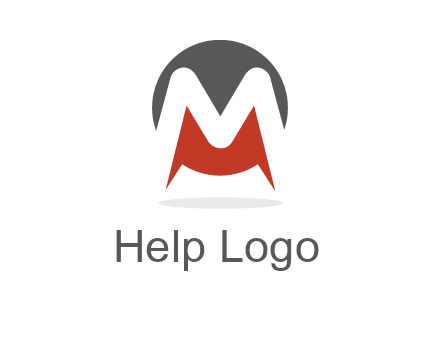 Letter M in a circle logo