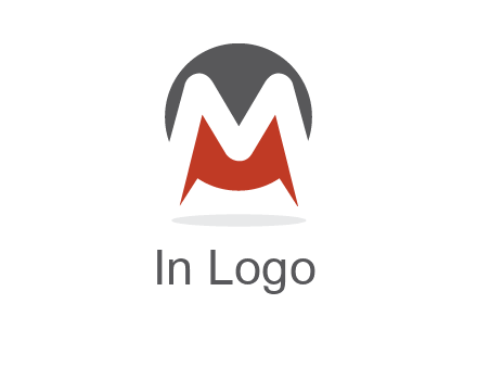 Letter M in a circle logo