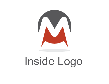 Letter M in a circle logo