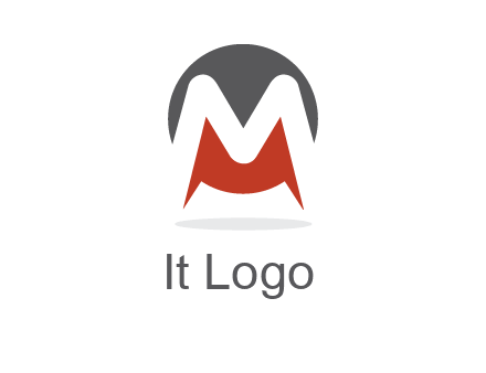Letter M in a circle logo