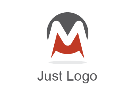 Letter M in a circle logo