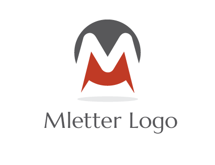 Letter M in a circle logo