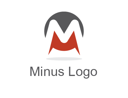 Letter M in a circle logo